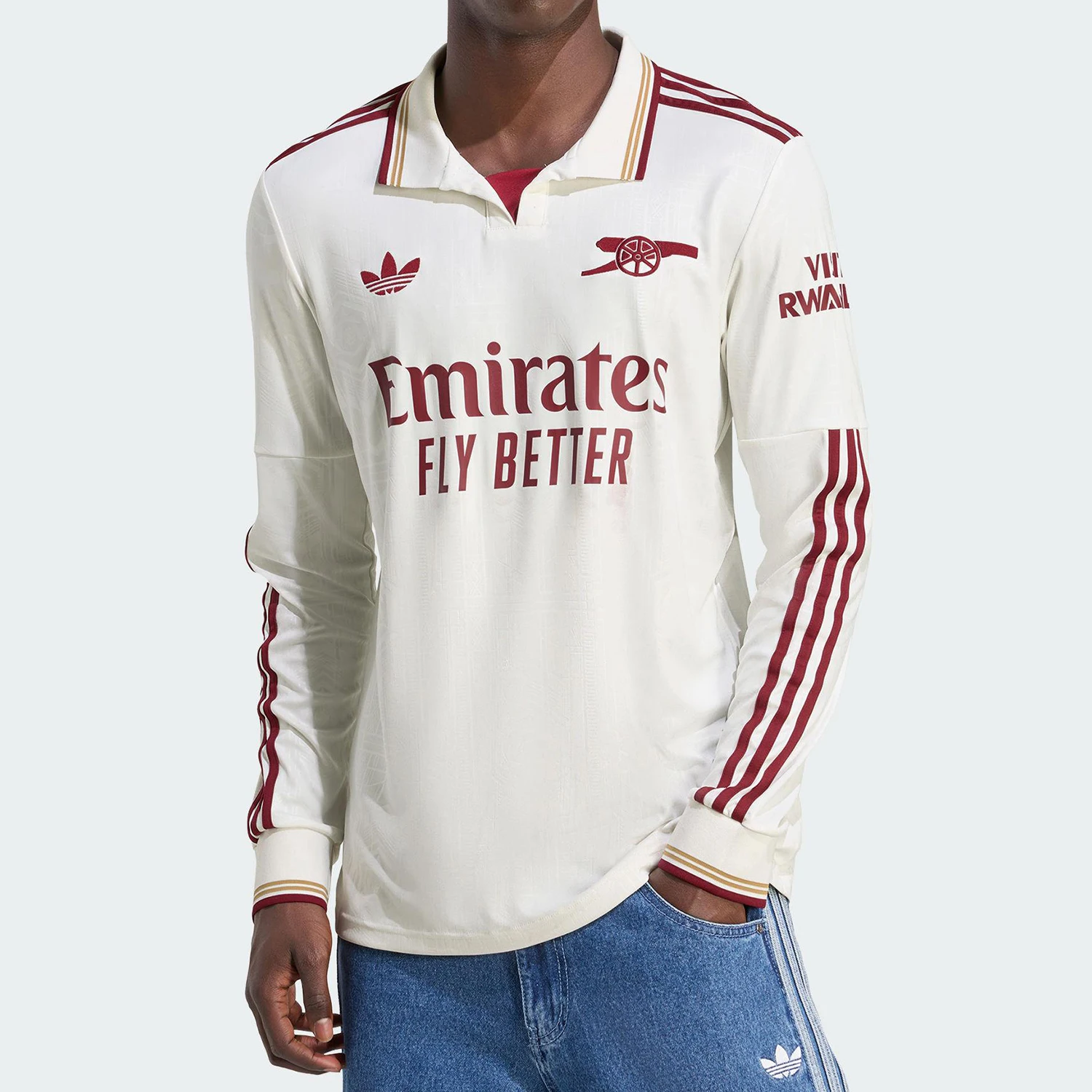 

Мужская футболка-поло Adidas Originals Three Leaves с длинными рукавами JI9524