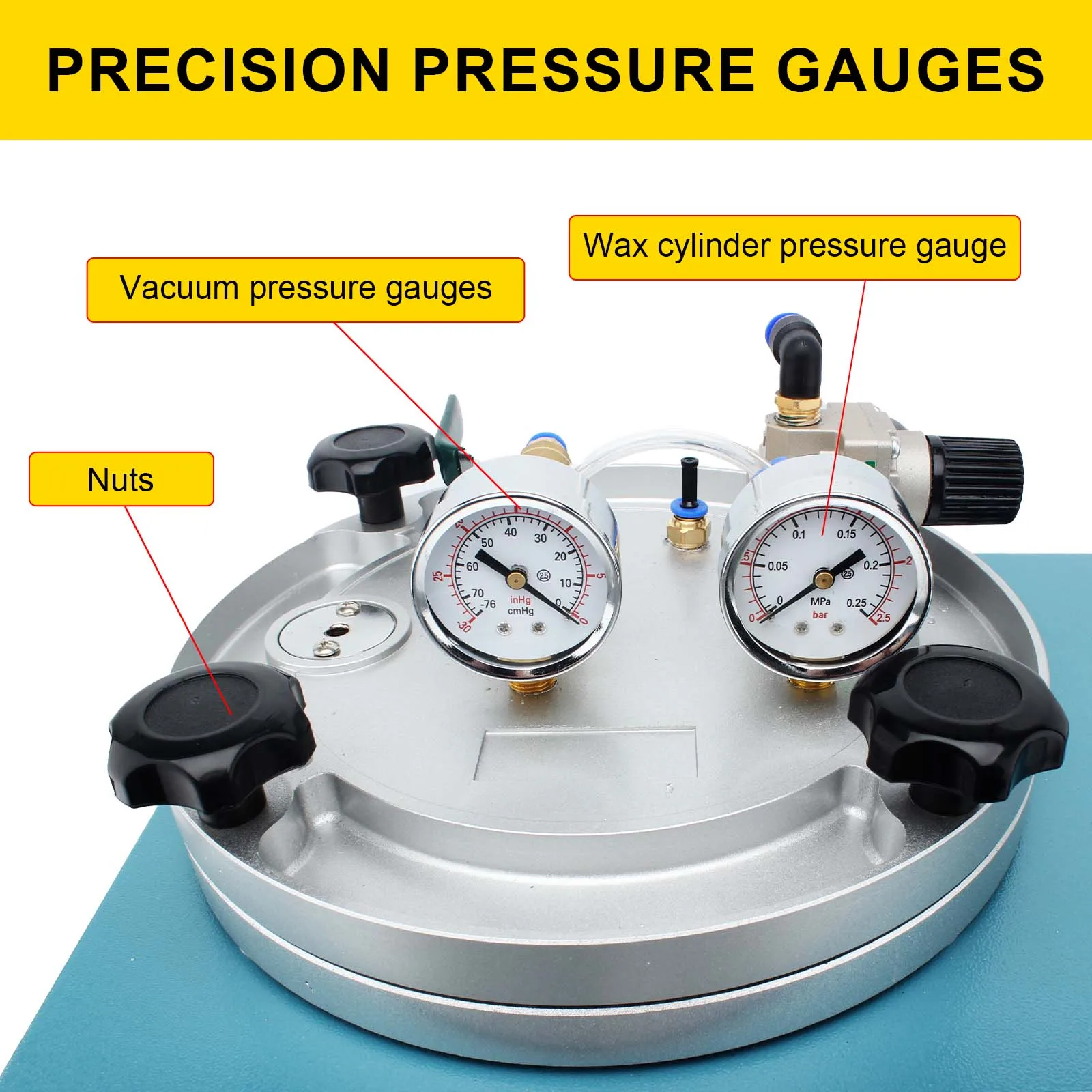 Machine de moulage sous vide numérique, capacité de 3Kg, injecteur de cire pour bijoux, moule de cire de précision entièrement automatique