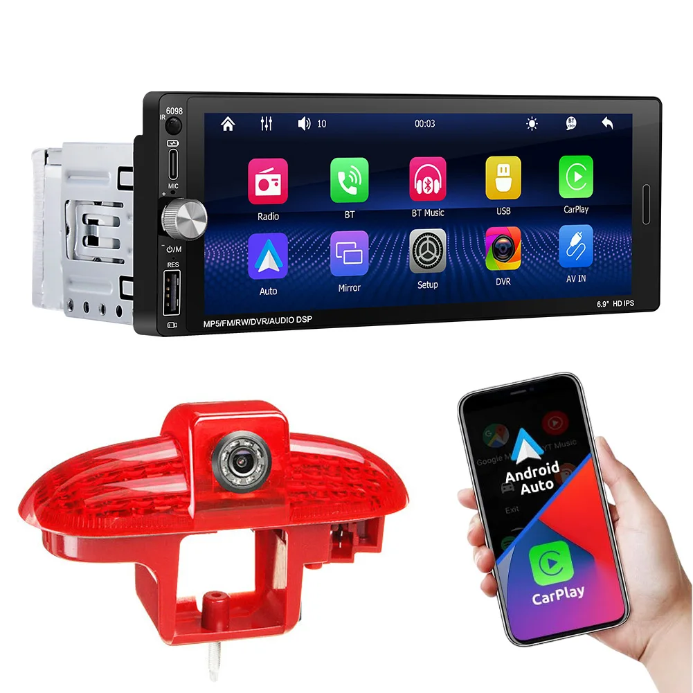 Android Auto Car radio Carpaly GPS Navigation HD Reverse camera For Opel vivaro Movano Renault Master III 3 Trafic Kangoo Clio