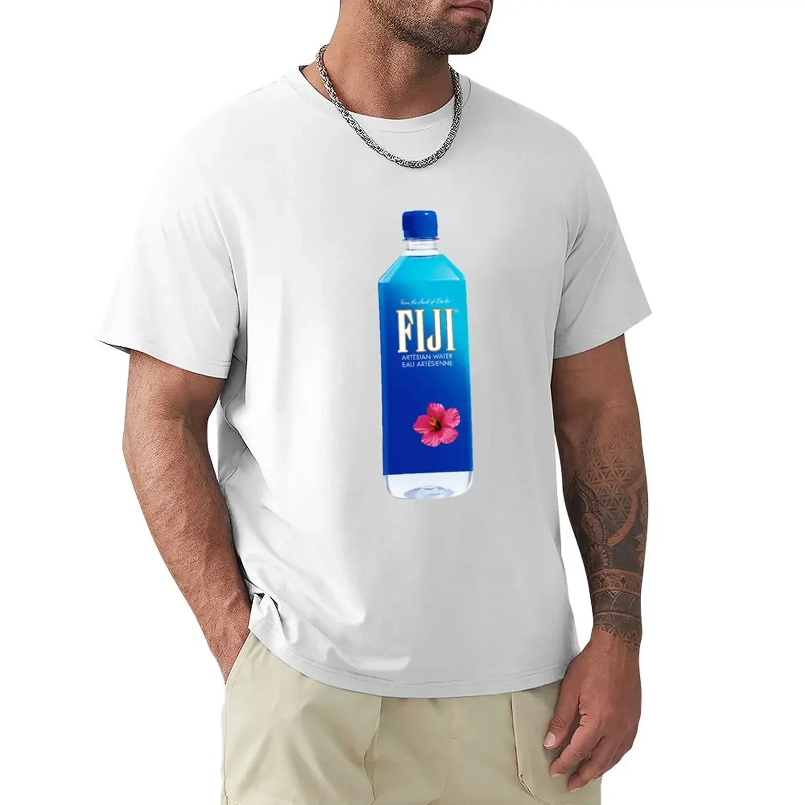 FIJI Water Bottle T-Shirt custom shirt custom t shirt street wear T-shirt men