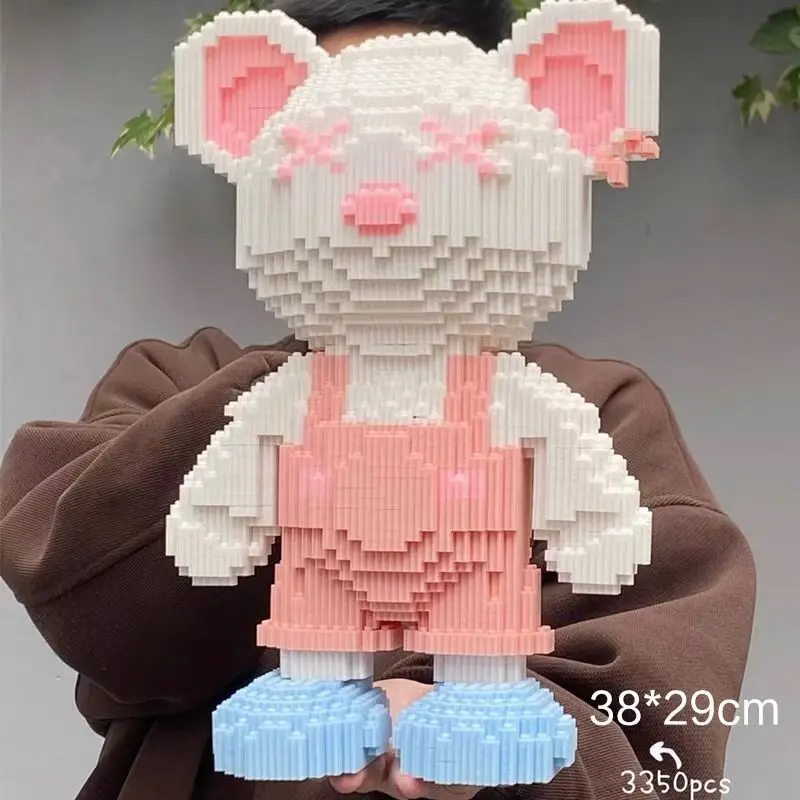 

Огромный плюшевый медведь-конструктор 40 см: развивающая головоломка для детей, подарок на день рождения