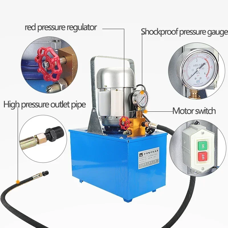 Portable electric pressure test pump 3DSY25/60/80/100 pressure pump test pump full copper head