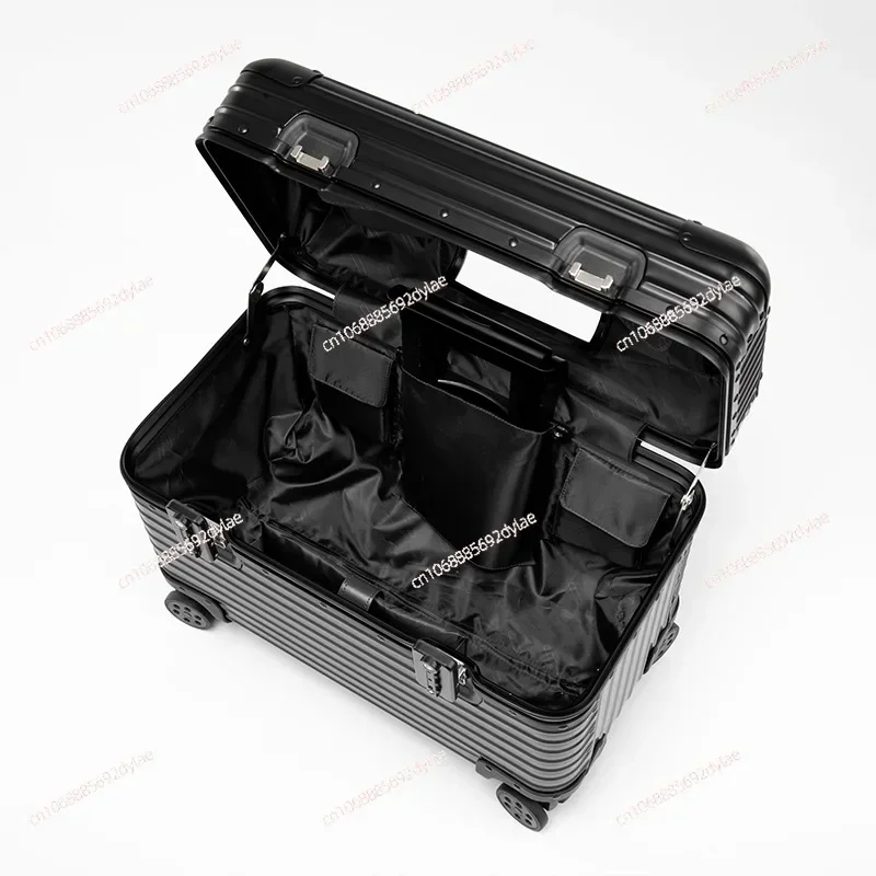 Business Carry on Aluminium Pilot Case Luggage Suitcases Trolley Travel Bags 18 Inches