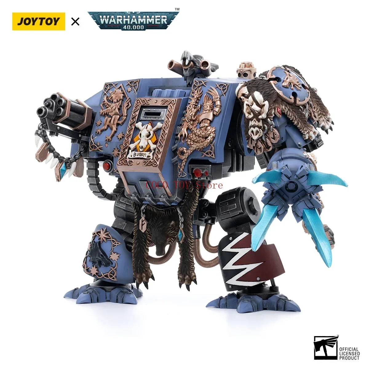 【In Stock】 Genuine JOYTOY Dark Source Warhammer 40K Space Wolf Brutal Bjorn Guochuang Mecha Anime Model Toy Gift Collection