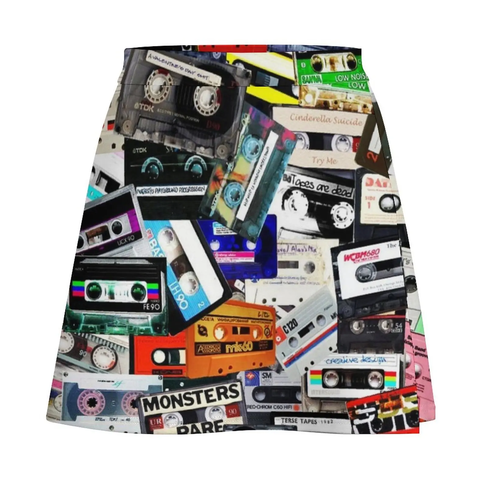 cassette tape Mini Skirt kawaii skirt Evening dresses skirt for women Mini