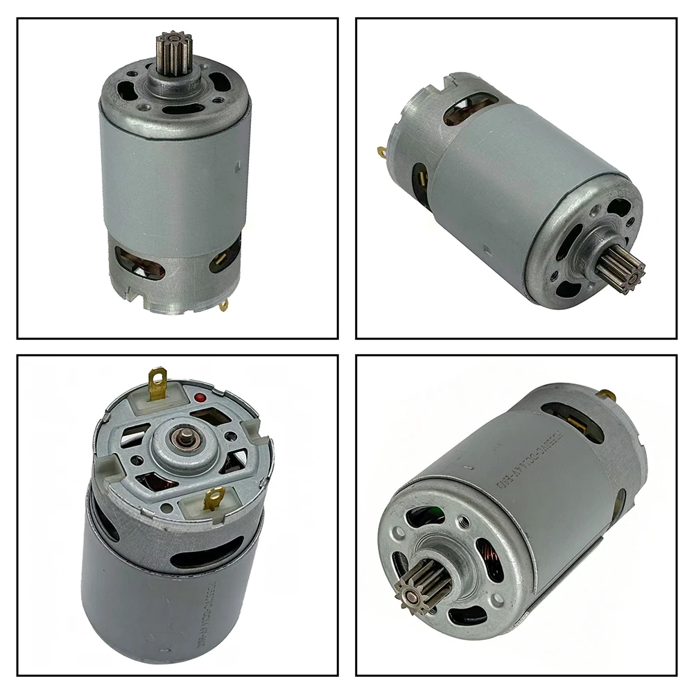 /14.4V /RS550 /Motor 10 Tooth Single Hand Saw Power Tool Engine For 4 6 8 Inch Cutting Machine Replacement Parts Silver Metal