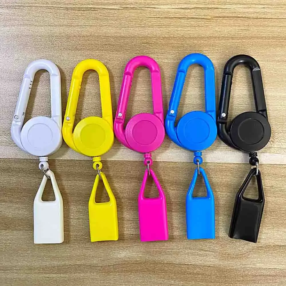 1Pcs Silicone Lighter Protective Cover Regular Size Lighter Holder Sleeve Clip With Retractable Keychain Smoking Accessories