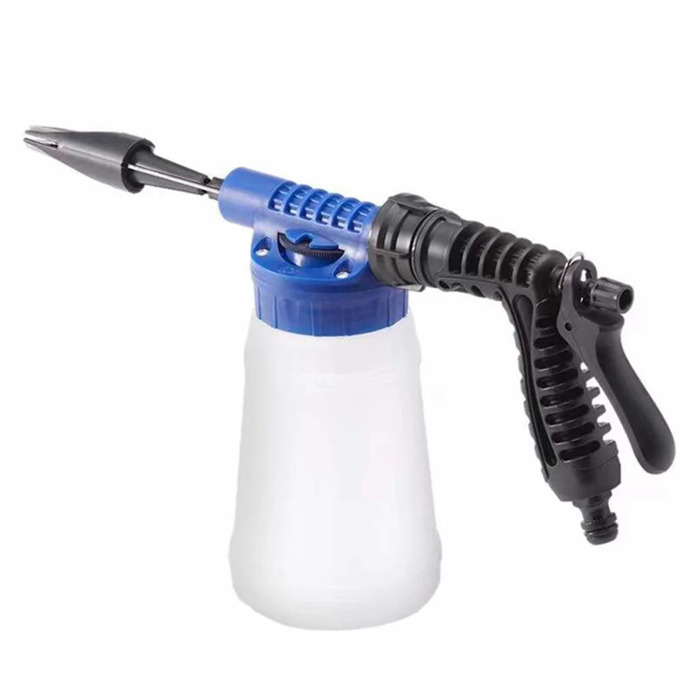 1L Plastic Foam Generator 1/4 Quick Connector Car Washer Nozzle Sprayer Foam Washing Gun Garden Watering Washing Cleaning Tools