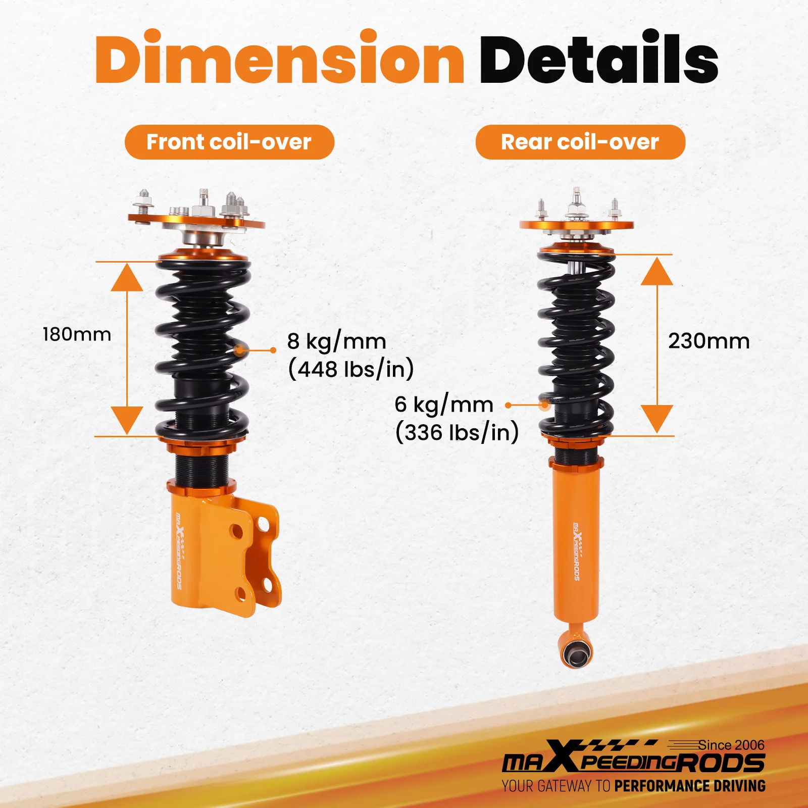 日産 240sx S14 1995-98用 24段階調整式車高調キット