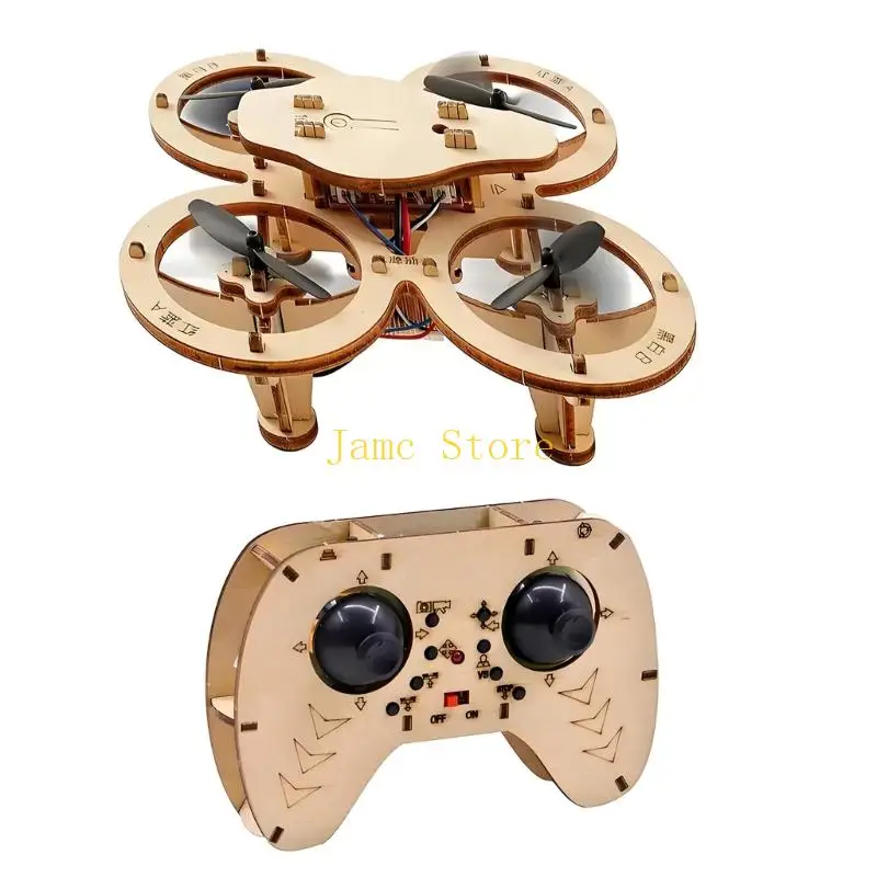 LX0B Hands On Aircraft Aerodynamics Study Tool Constructable Wooden Flying Machine Toy Set