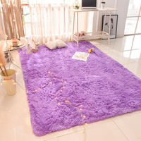 Long Plush Soft Rugs For Children Room Fluffy Carpet Purple Nursery Play Area Rug Home Decor Kids Girls hairy Carpet Balcony Mat