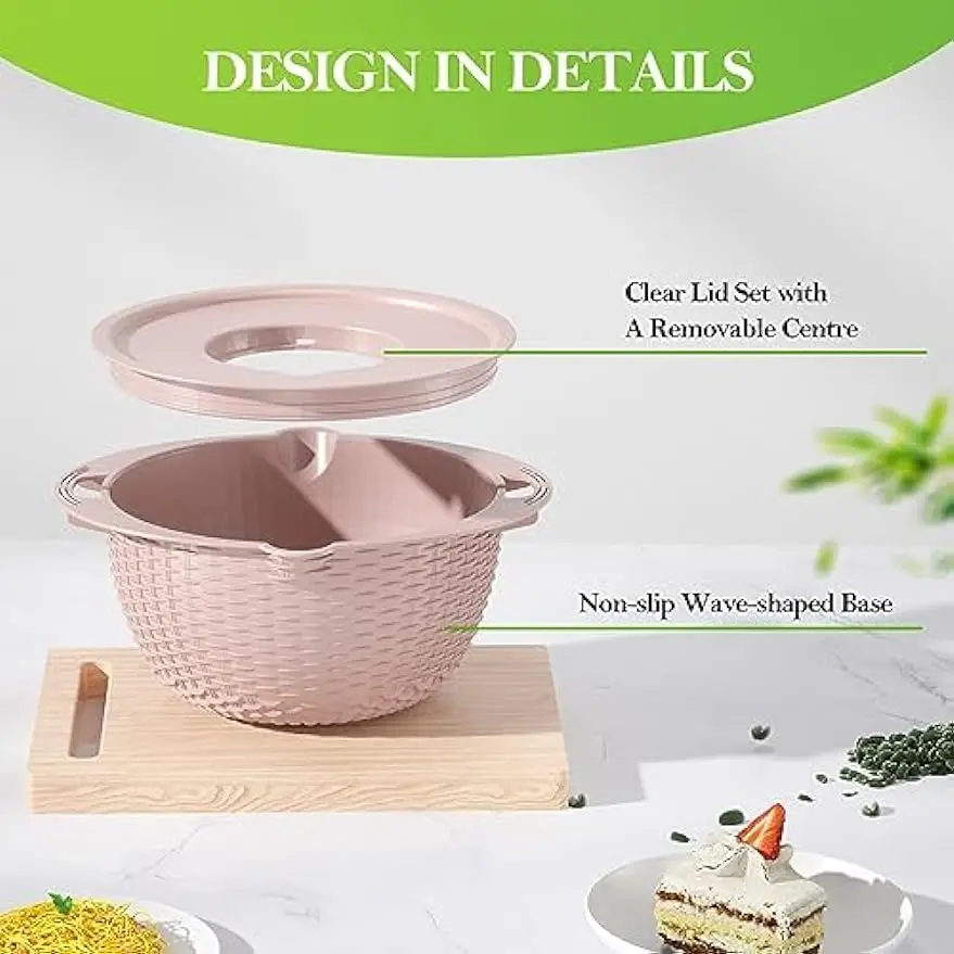 Multifunctional Household Double Drain Basket, Stainless Steel Strainers, Washing Fruit Basket, Vegetable Cutting Tools