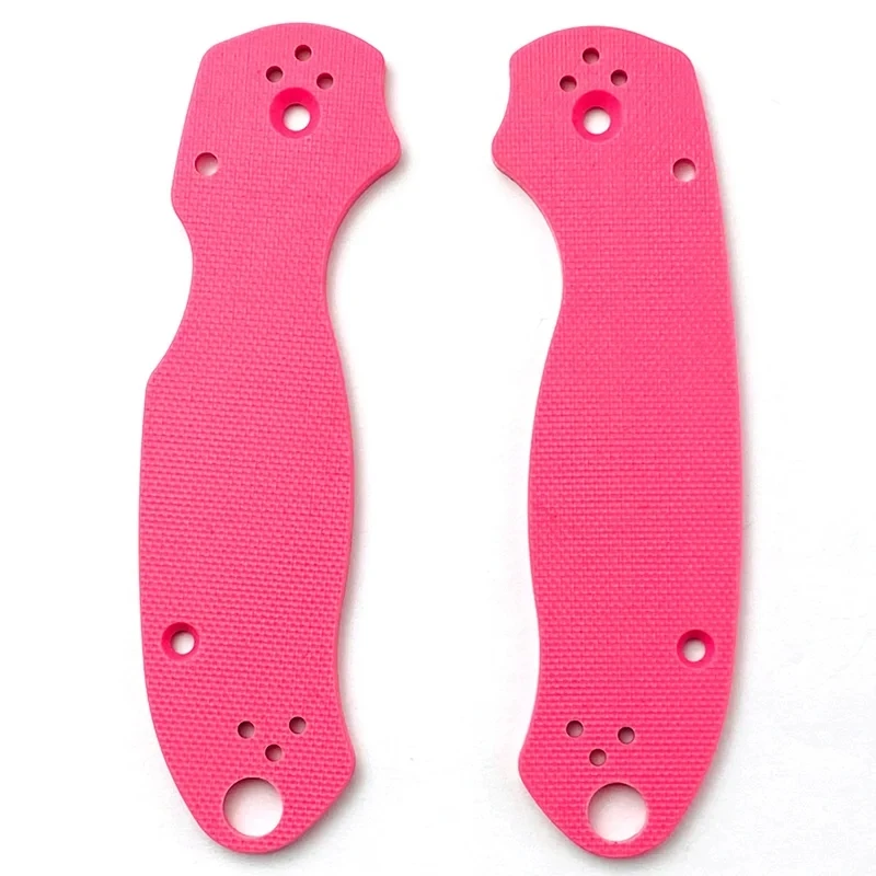 Imagem -06 - Cor Sólida Faca Dobrável Lidar com Remendos de Aperto para Spyderco Para3 C223 Aranha Escalas Antiderrapantes Faça Você Mesmo Acessórios Peças Par G10