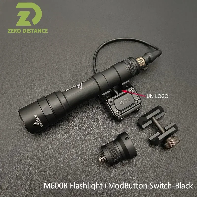 Tactical SF M300B M600B Flashlight 500/600LM LED Airsoft Hunting Weapon Light With Switch Tail Cover Modbutton Pressure Switch