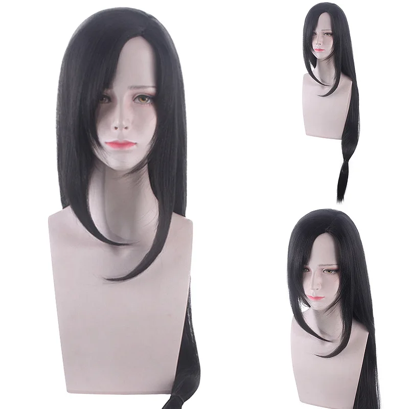 Synthetic Cosplay Wig Long Straight Anime Style Costume Hair for Game Tifa-Inspired Aerith-Inspired Reno-Inspired Party Event