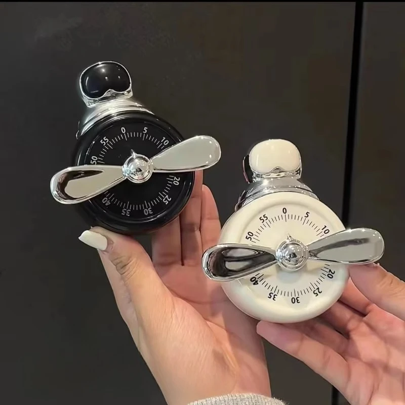 Pilot Magnetic Timer, Kitchen Mechanical Reminder, Cooking Timer, Baking Countdown Alarm Clock