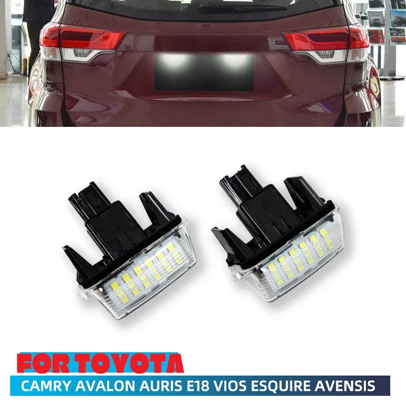 Canbus White for Toyota Yaris/Vitz Camry Corolla Prius C Ractis Verso S Led Licence Number Plate LED Lamp Light OEM Replace