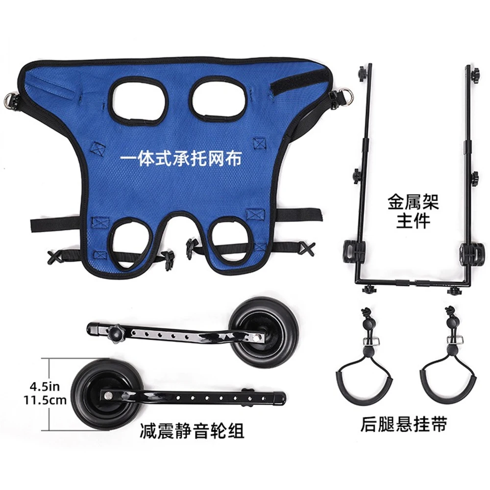 Imagem -04 - Pet Walk Booster para Cão e Gato Reabilitação Aid Car Pacientes com Hind Legs Bracket Feridos e Fracos Ajustável