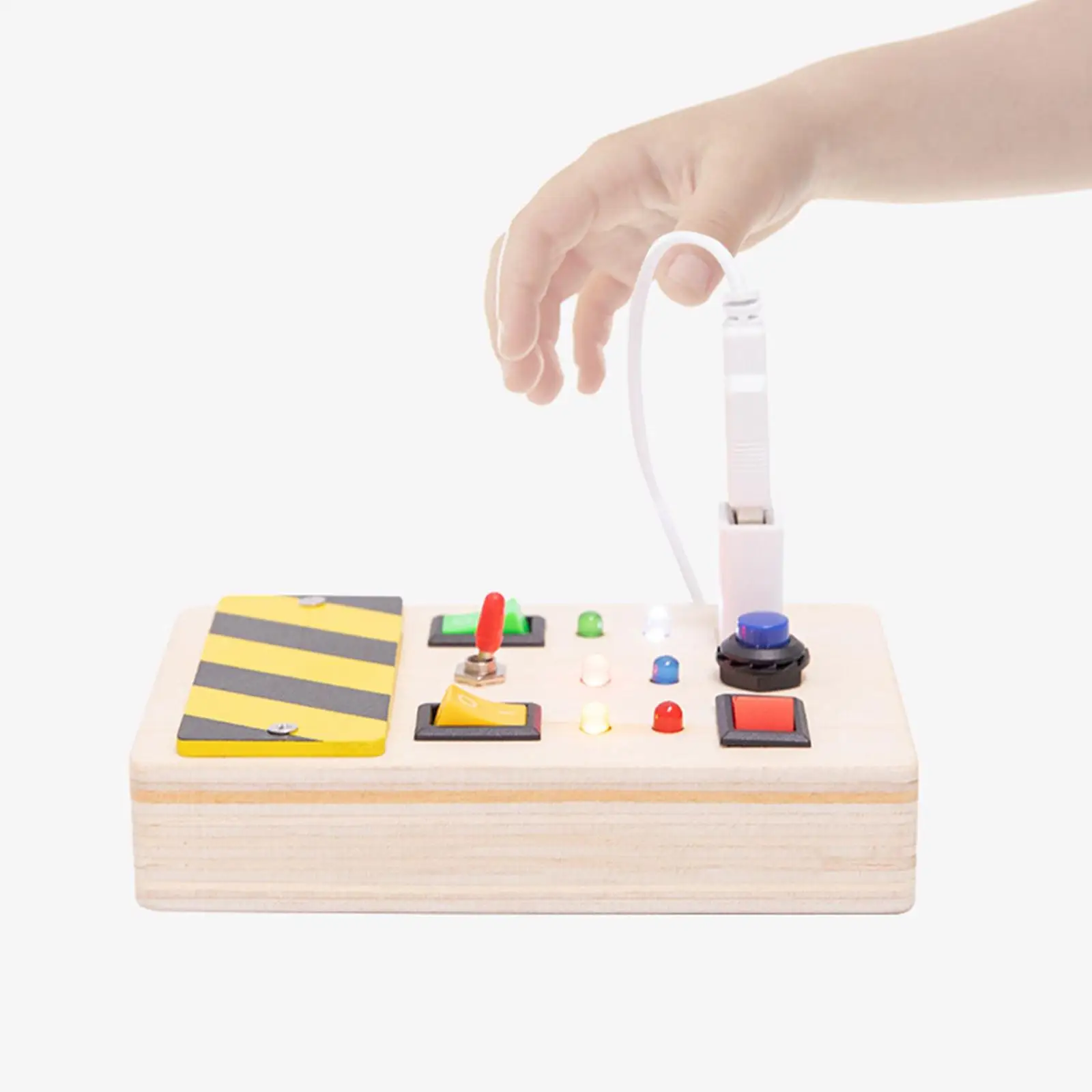 Montessori Busy Board Plug Socket Electrical Switch Toy Fine Motor Skills