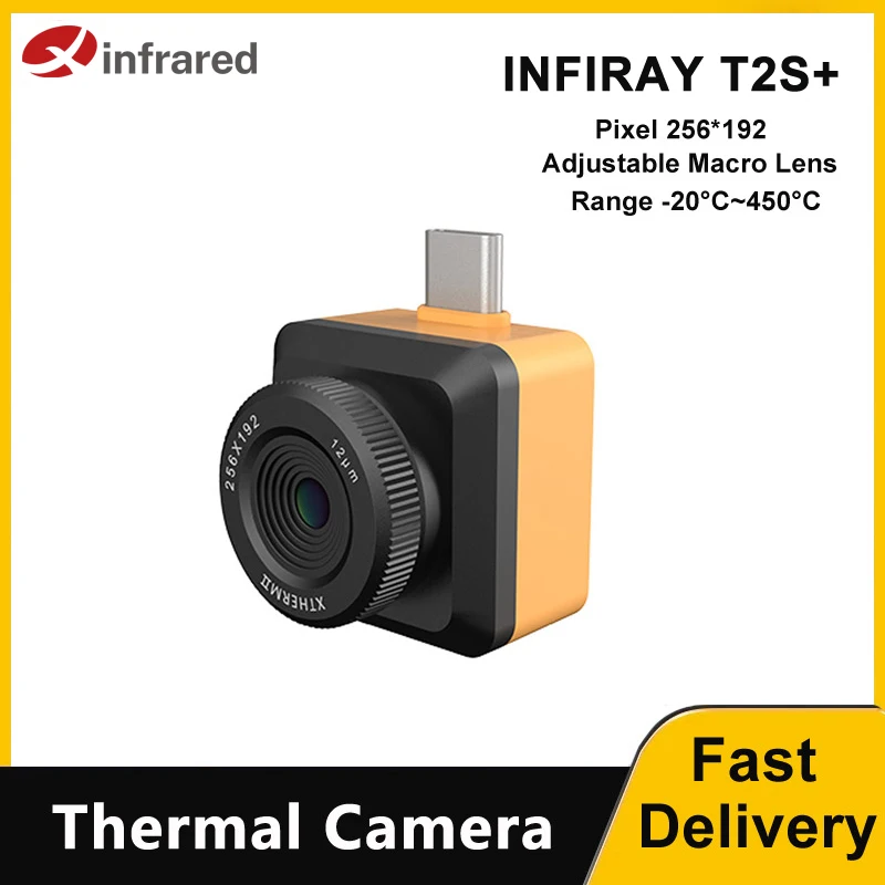 InfiRay Thermal Imager T2L T2S Plus PCB Circuit Fault Testing Tool Thermometer Mobile Thermal Camera for Android Type-C