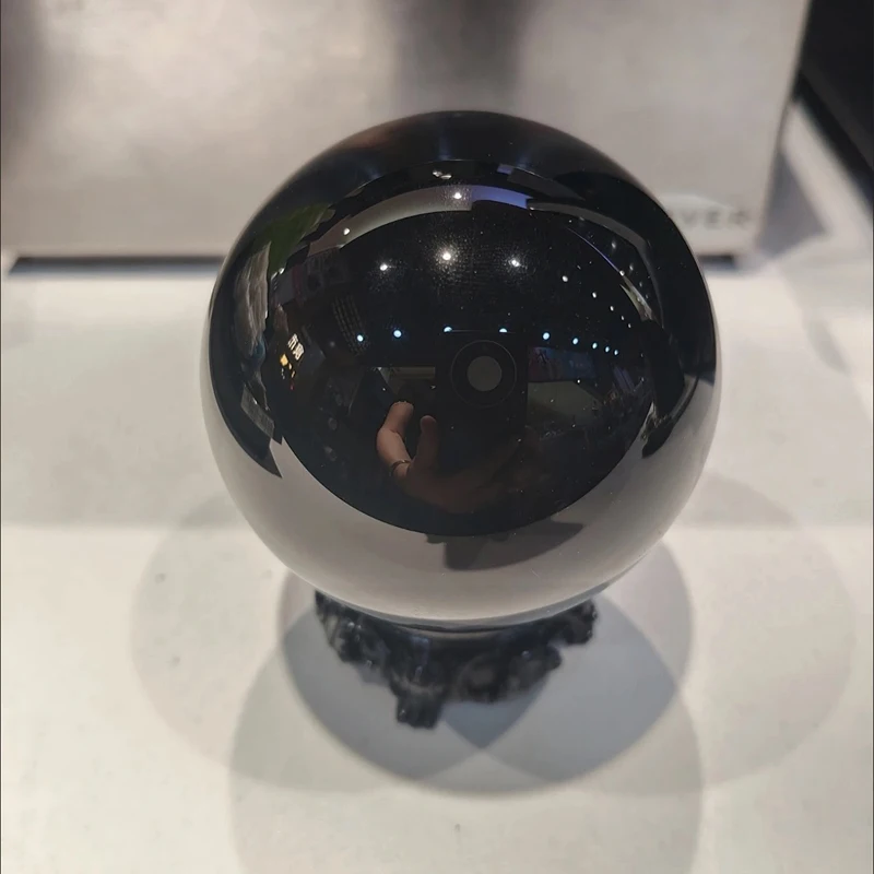 1~10PCS Black Crystal Glass Ball Dia 16/19/22/25/30/40/50/60/70/80mm Eyeball Window Decoration Ball Massage Ball Non Porous Bead