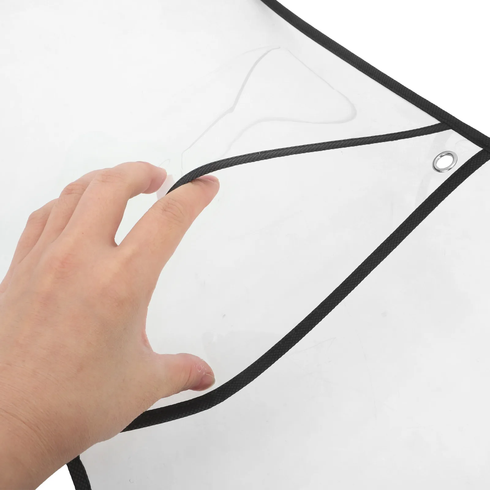 10Pcs Erasable Transparent PVC Hanging Ticket Holder Work Order Holder Pockets Job Orders Documents Schedules Receipts
