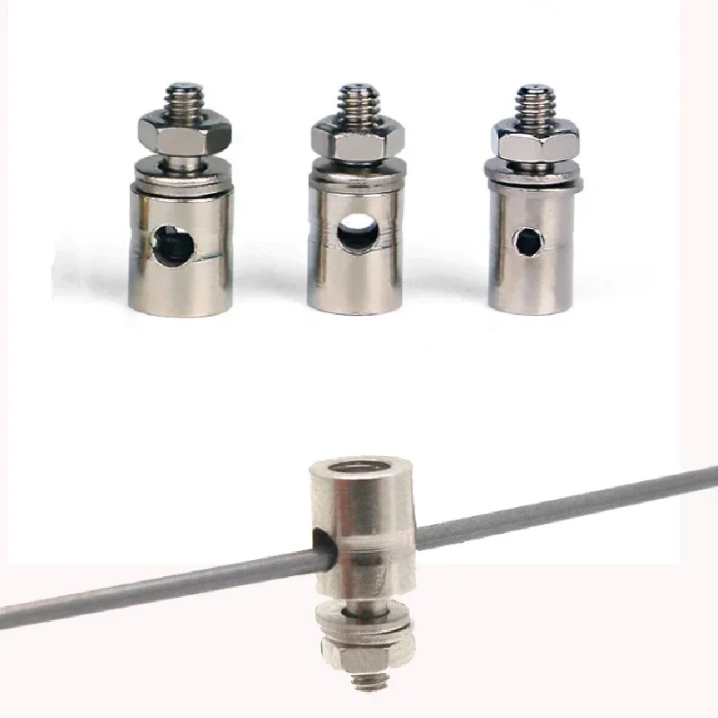 1pc RC Airplane Boat Pushrod Linkage Stopper Servo Connectors Adjustable  Diameter 2.1mm/1.8mm/1.3mm/1.1mm Helicopter Rc Boat