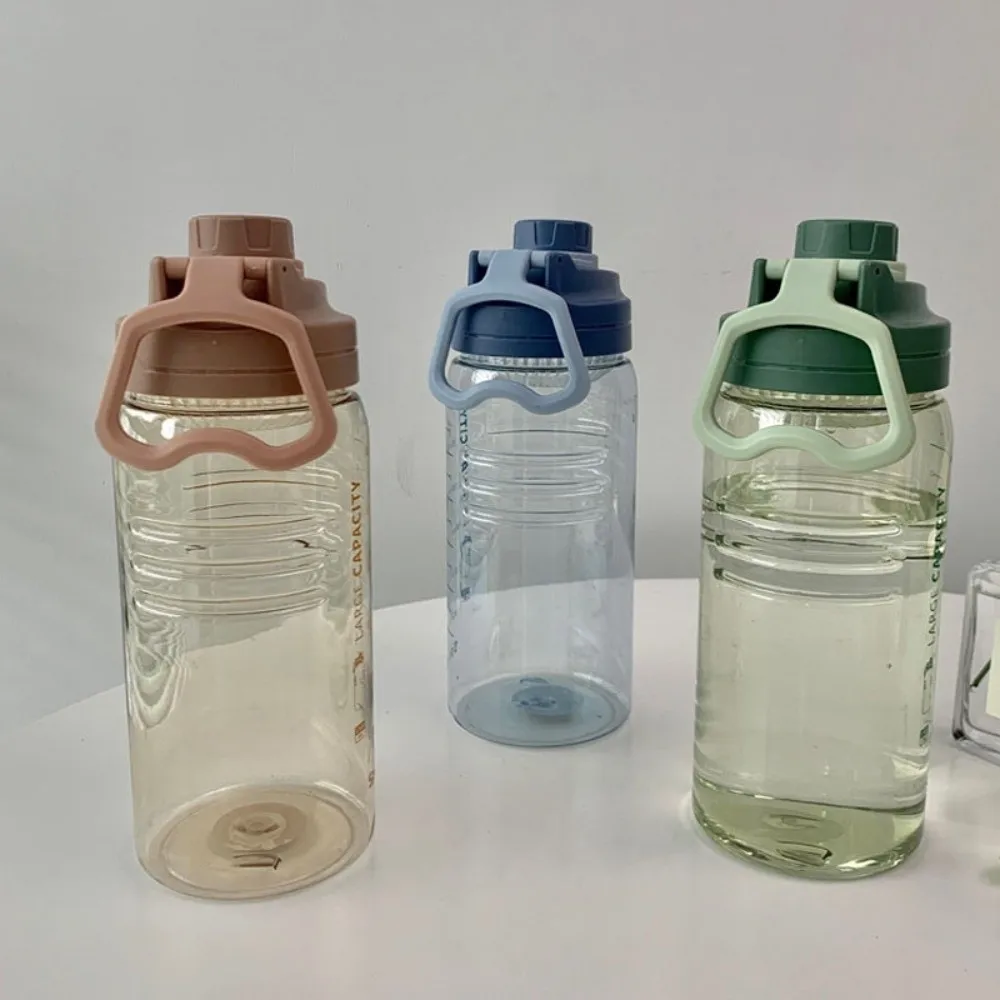 

1500ml Sports Water Cup with Strainer Transparent Fitness Water Bottle Portable Large Capacity Fitness Drinking Bottle Hiking