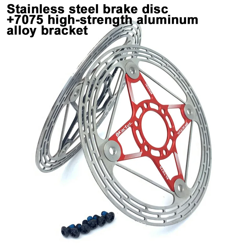 KACTUS New Bicycle Brake Discs 160mm 6 Bolts Centerlock MTB Bike Brake Rotor Powerful Hydraulic Brake Disc Road Bike Acessories