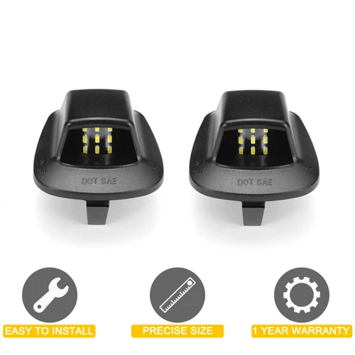 Imagen 2 del producto Lámpara LED para placa de matrícula, luz blanca de 12V para Dodge Brooklyn 1997, 1998, 1999, 2000, 2001, 2002, 2003, 2004, 2005-2010