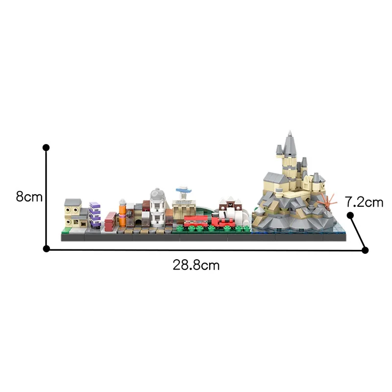 Skyline Series Horizon Journey to Hogwarts puzzle building blocks for Kids Adult Toys Christmas Birthday Gift