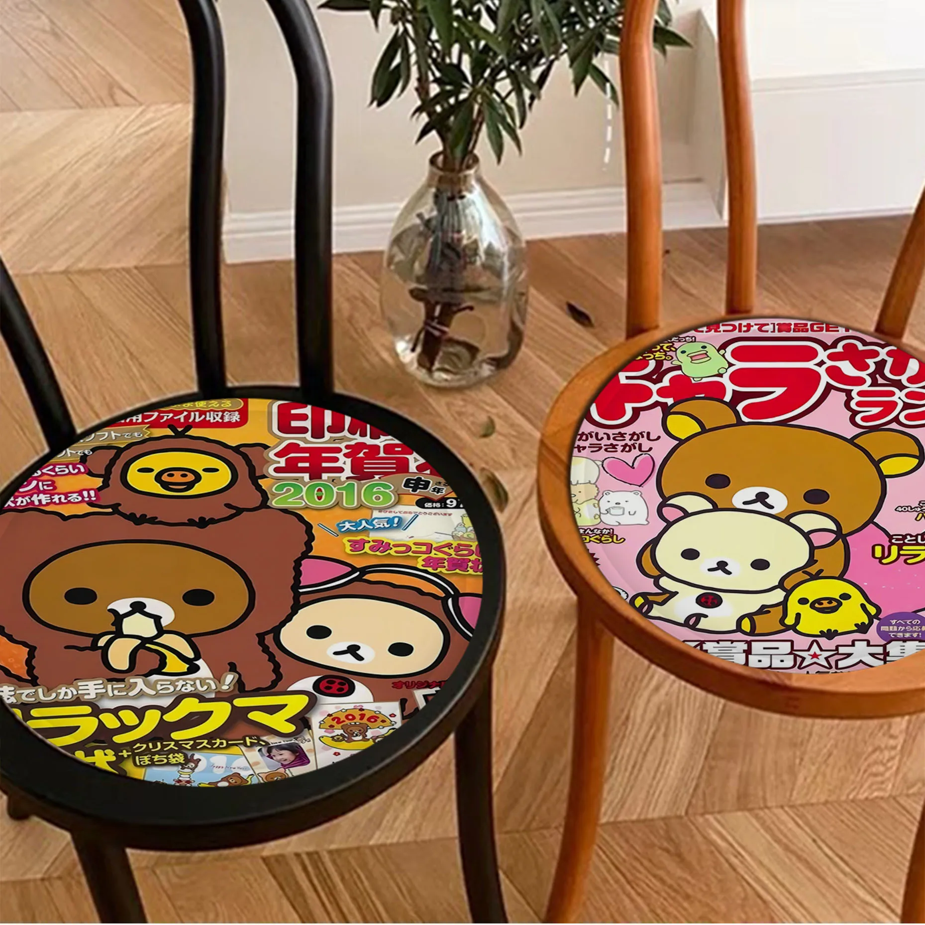 Japan Anime Cute Cartoon Rilakkuma Creative Plush Cushion Home Back Cushion Soft Comfortable 50x50cm Seat Mat