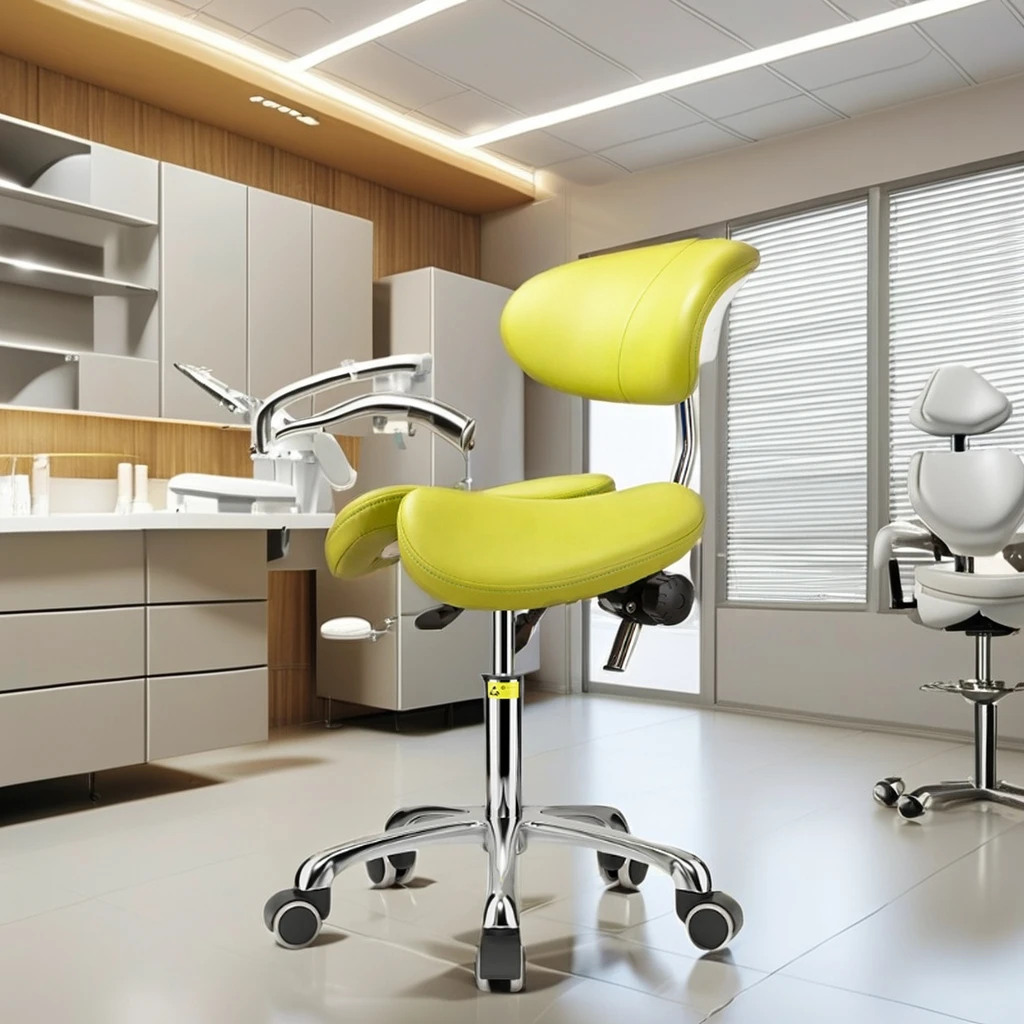 Ergonomic Adjustable Modern Lift Swivel Office Chair Dentist Laboratory Furniture for School Hospital Dental Saddle Stool