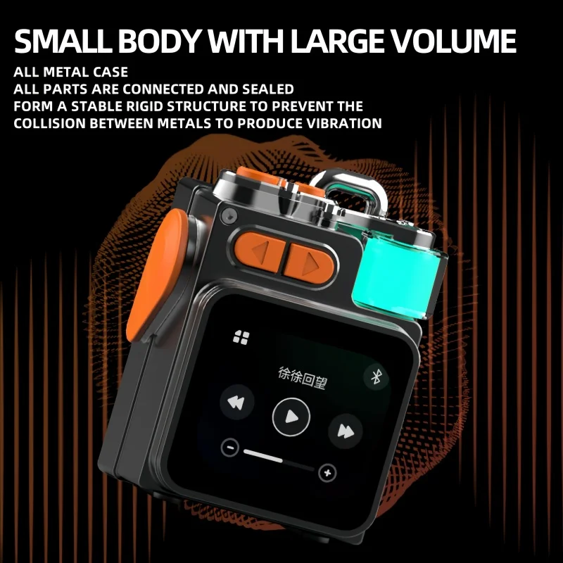 

Открытый сабвуфер высокой громкости высокой мощности RGB беспроводной Bluetooth5.4 мини портативный HI-FI металлическая текстура Caixa De Som экранный динамик