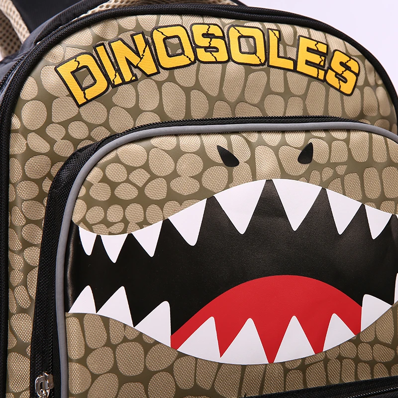 Imagem -04 - Dinossauro Mochila com Ombro Mochila Escola Primária Schoolbag Grau 5