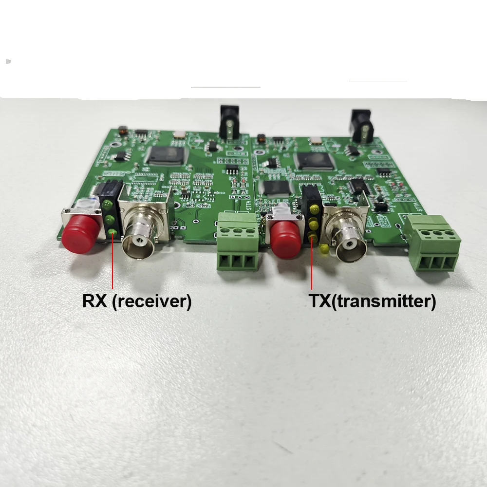 1080P AHD 1 channel video with bidirectional 485 data to fiber optic converter, FC/UPC 0-20 KM ,without case and power adapter