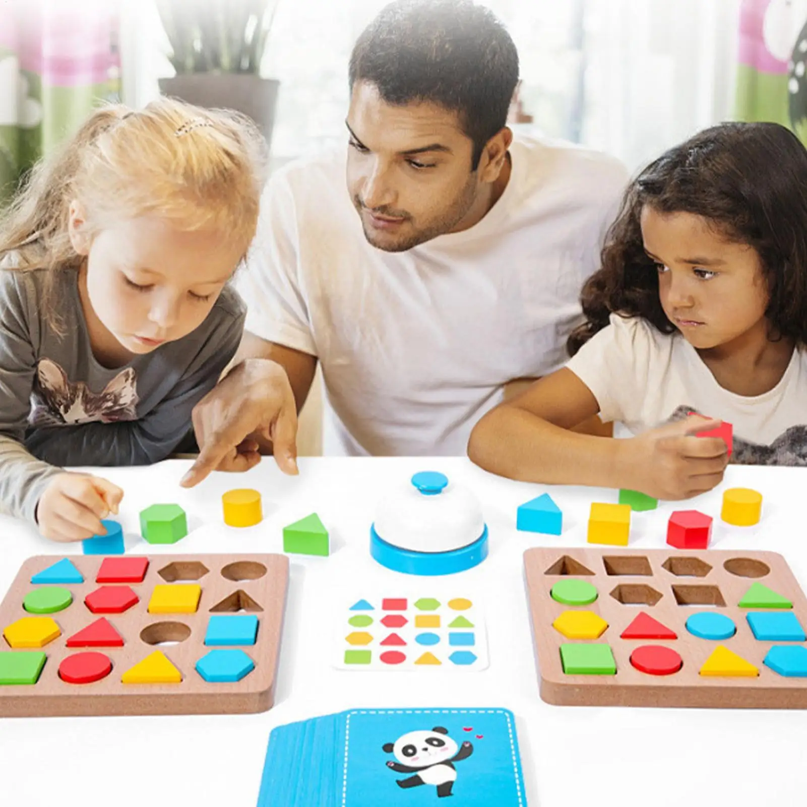 لعبة مطابقة الأشكال للأطفال، مكعبات بناء خشبية للتعلم، ألعاب تعليمية للأطفال بعمر 3 سنوات للأولاد والبنات في مرحلة ما قبل المدرسة