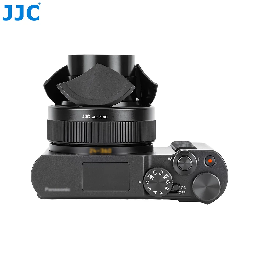 JJC Objektivdeckel für Panasonic Lumix ZS300 TZ300 Auto-Objektivabdeckung Aluminiumlegierung Objektivschutz Kompaktkamera-Zubehör – Detail 12