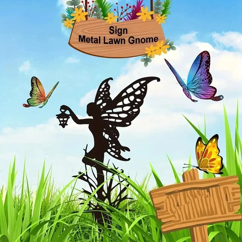 Garden Fairy Metal Outdoor Decor for Your Patio and Lawn image 3