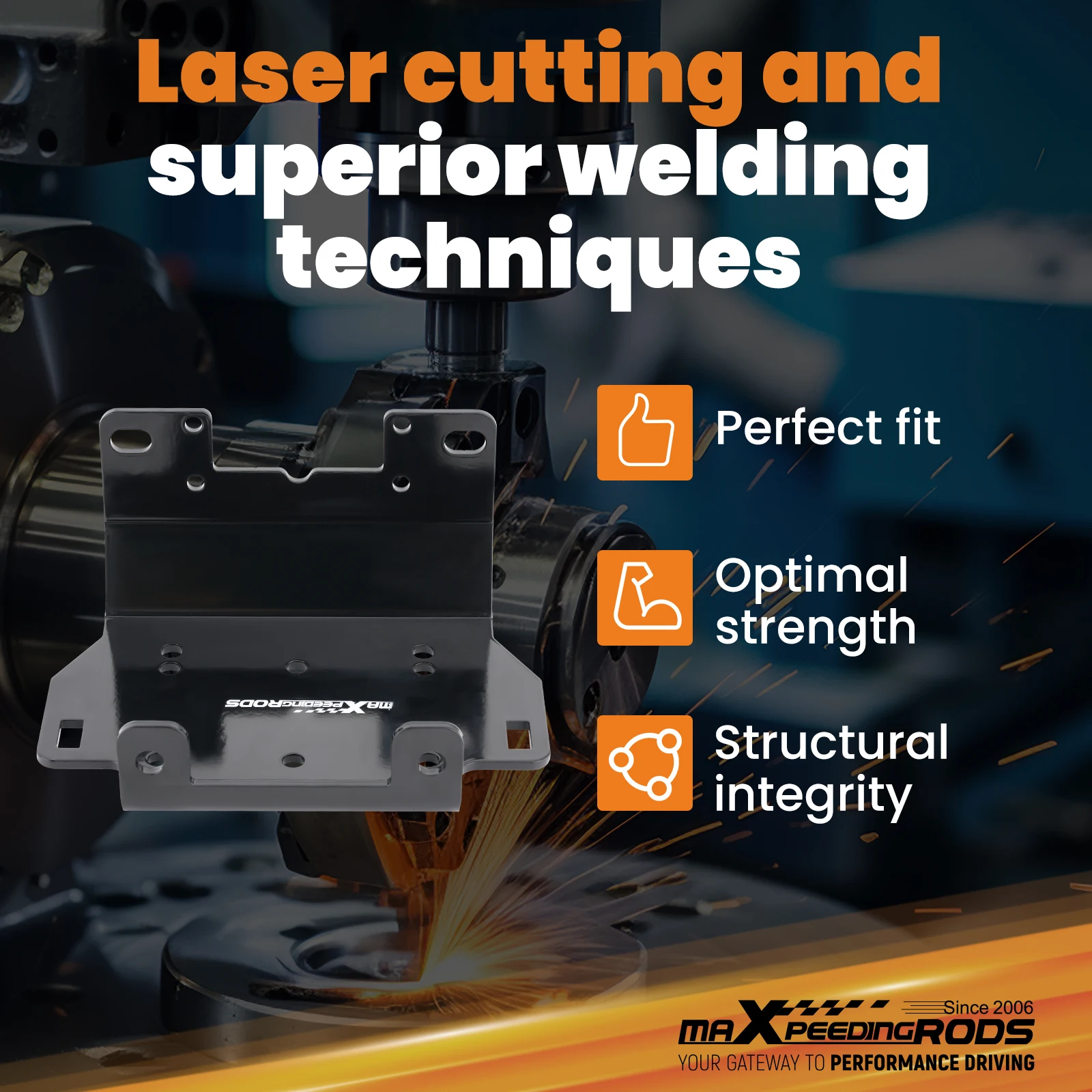 スチール製の取り付けブラケット,耐衝撃性,ヤマハ,コディアック,700, 2016-2024