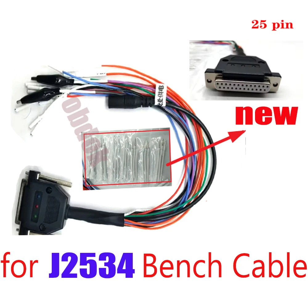 Ecu Master J2534 Cable Bench Cable ECU Programmer for PCM-master PCM Tool EEPROM for V-CI R and W ECU BATT VCC KLINE CAN-L CAN