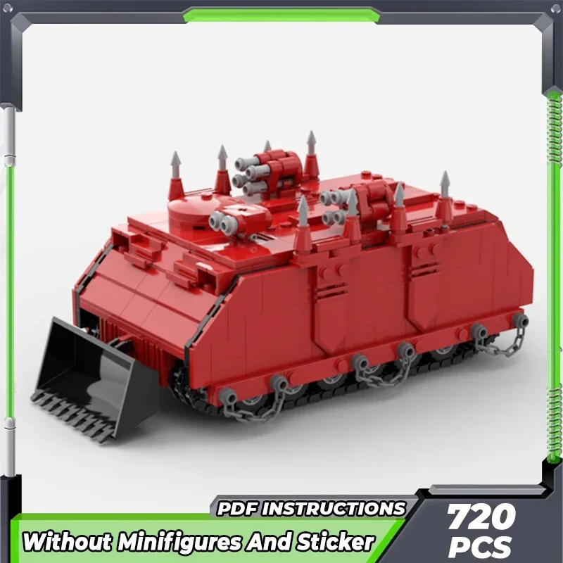 

Moc Building Bricks Military Weapon Model Rhino Corsairs Tank Technology Modular Block Gifts Toys For Children DIY Sets Assembly