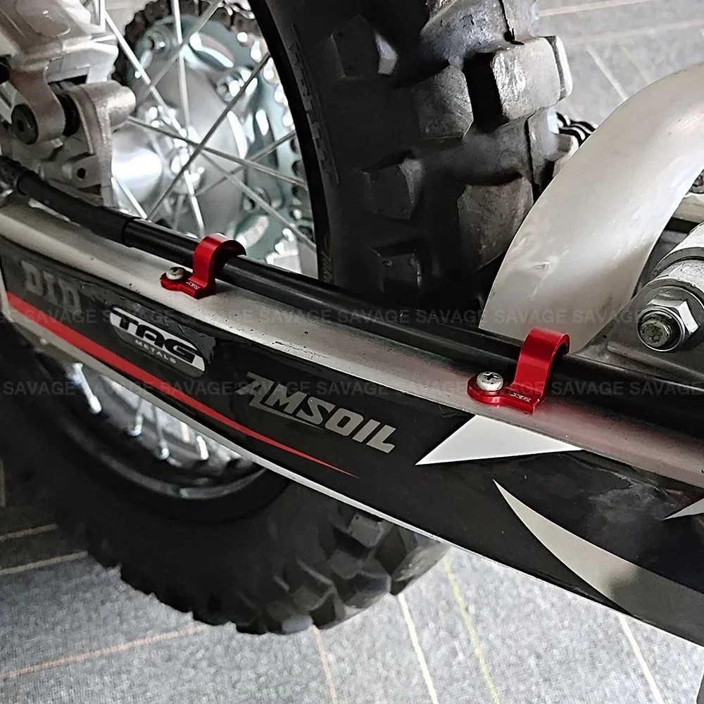 Motocyklowa prowadnica przedniego tylnego węża hamulcowego Część zamienna do HONDA XR 250 650 L 400 600 R Moto Uchwyt przewodu olejowego Zacisk