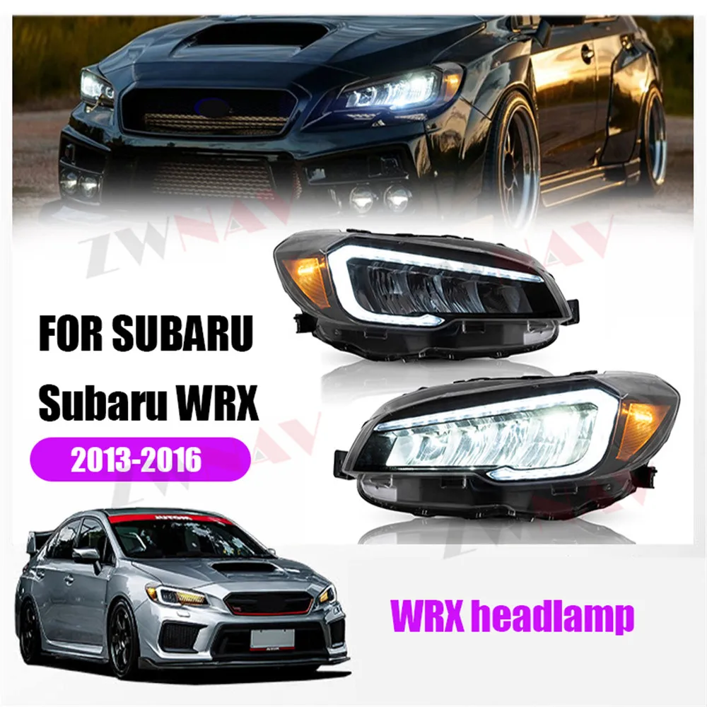 For SUBARU WRX 2013 2014 2015 2016 LED Headlight High Beam Light Front Lamp Quality Retrofit Assemby Night Accessory Driving