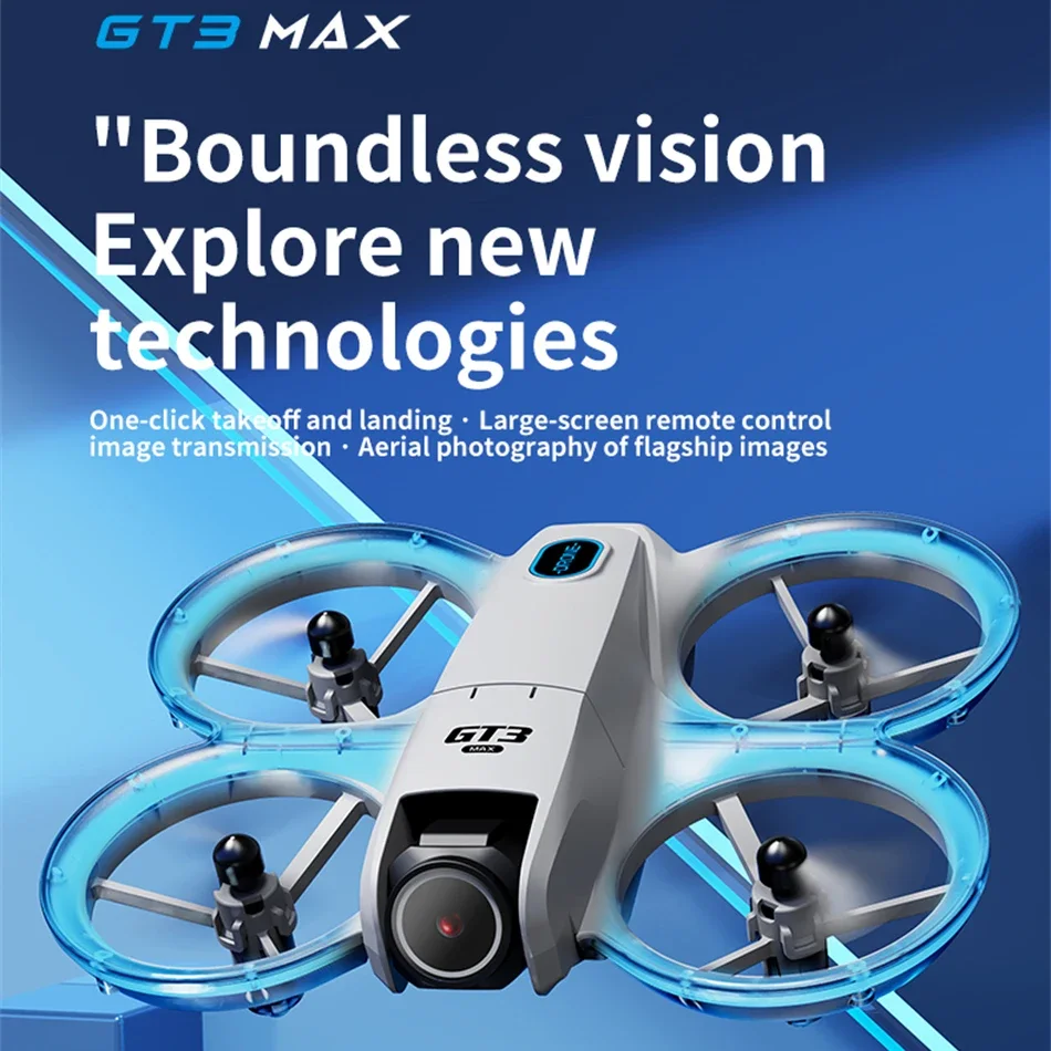 GT3 GPS Drone with 8K HD Dual Cameras 180° FPV 5G WIFI Brushless Motors Intelligence Obstacle Avoidance Foldable Quadcopters NEW