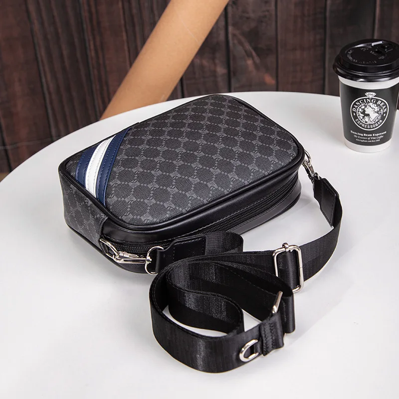 2 in 1 Men Shoulder Bags Fashion Men Crossbody Bags Leather Male Sling Bags Sport Man Side Bag