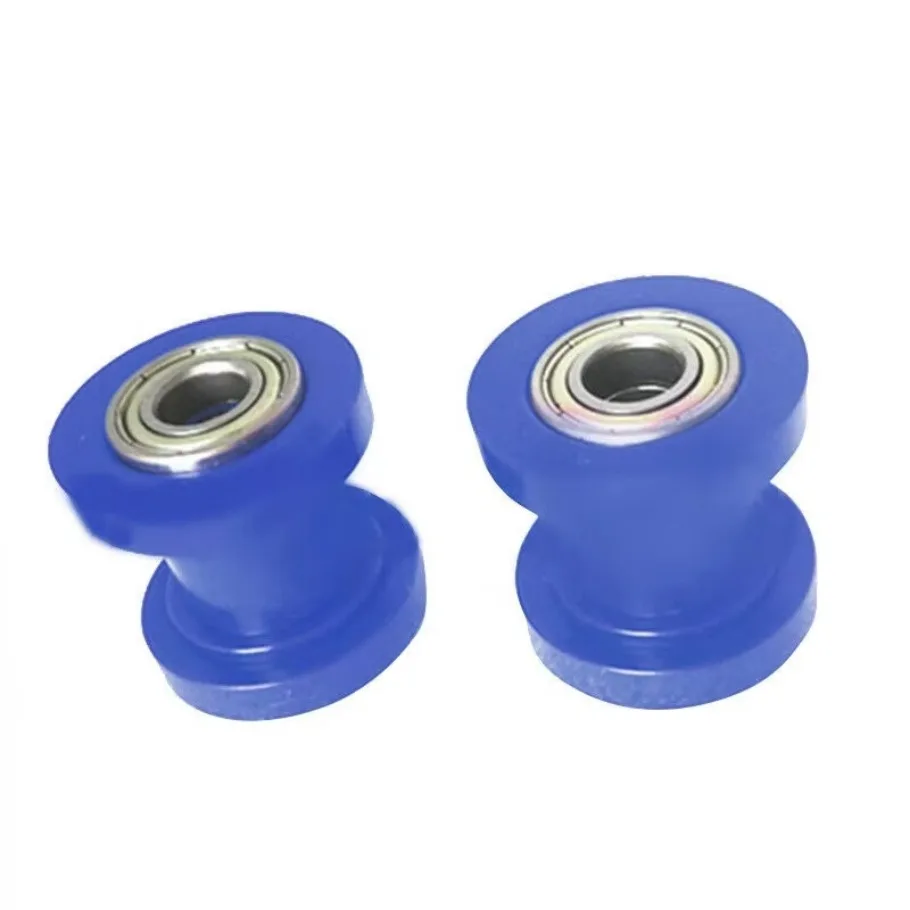 2PC 10mm CHAIN Roller Slider Tensioner คู่มือล้อรอก Dirt BIKE รถจักรยานยนต์