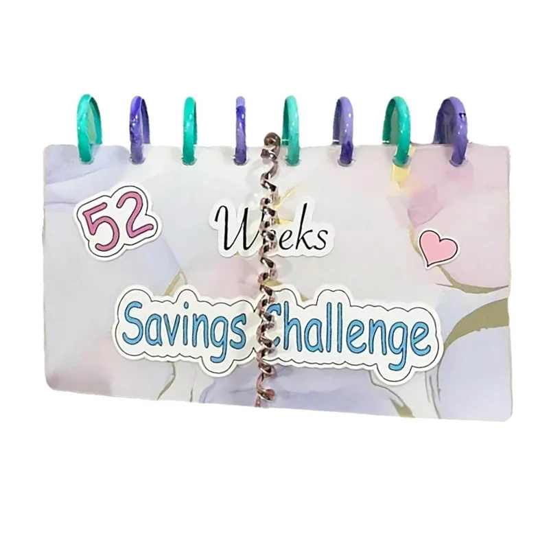 Savings Binder Planner 52 Week Savings Challenge Reusable Budget Book with Cash Envelopes Book Envelope