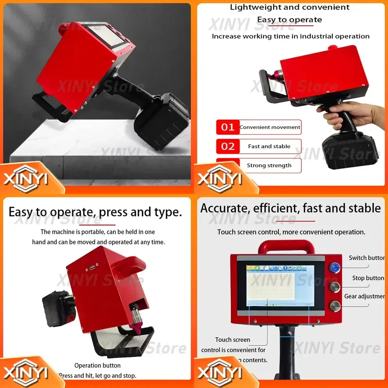 Dot Peen Marking Machine for VIN Number Marking for Automotive Parts for Metal Identification for Industrial Use for Handheld