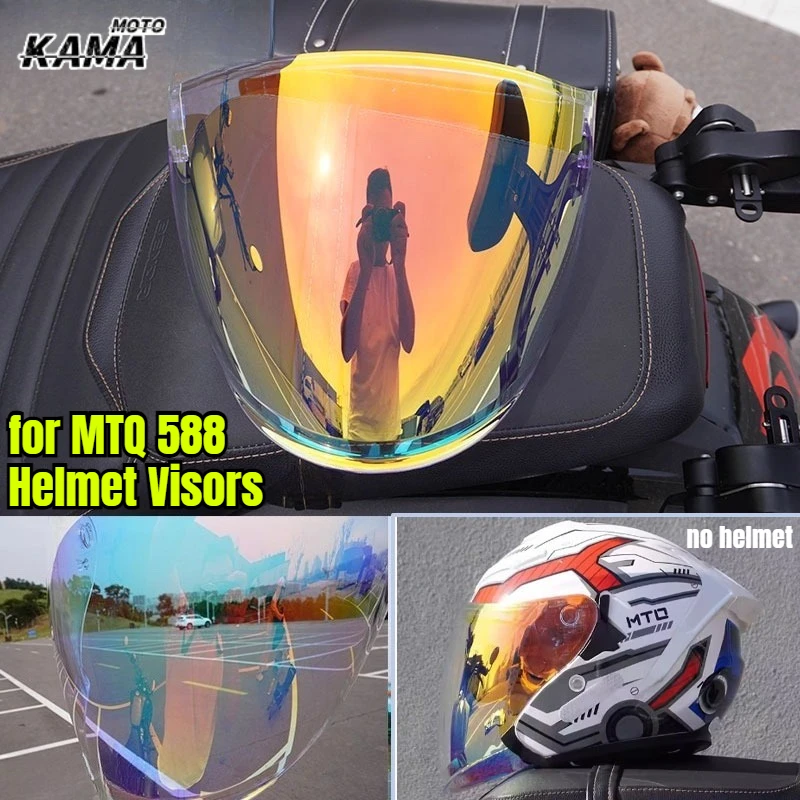 

Original for MTQ 588 Helmet Lens Transparent Lenses Color Visors Motorcycle Helmet Accessories Visera Casco Moto